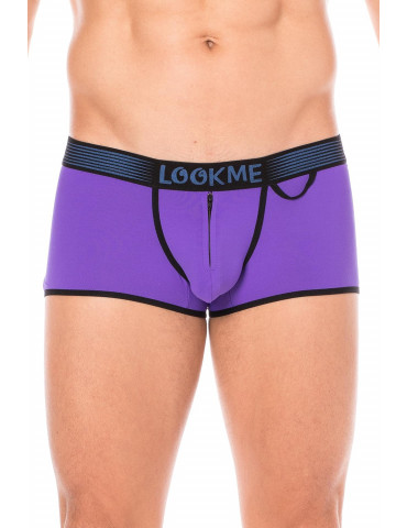 Mini-Pant Violet échancré avec zip - LM2003-68PUR