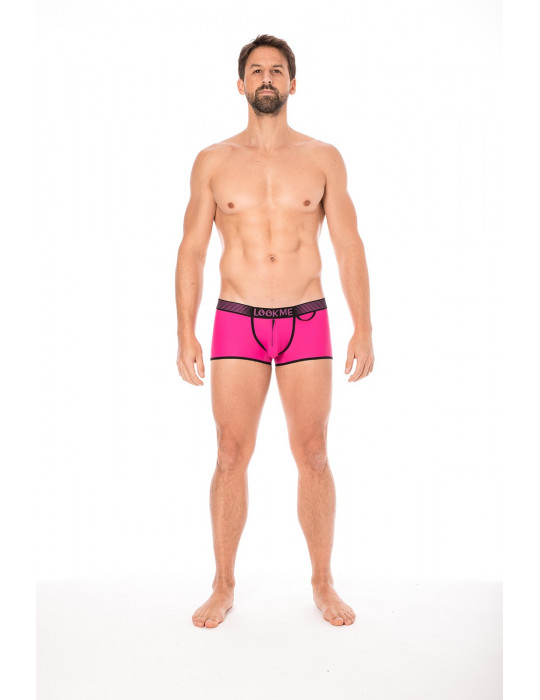 Mini-Pants Magenta échancré avec zip - LM2003-68MAG