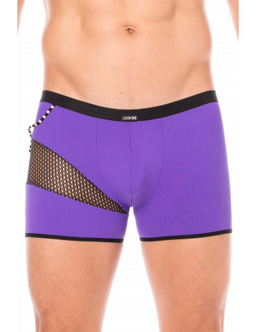 Boxer violet  filet et corde - LM2004-67PUR