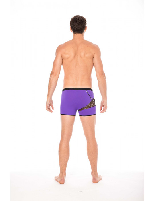 Boxer violet  filet et corde - LM2004-67PUR