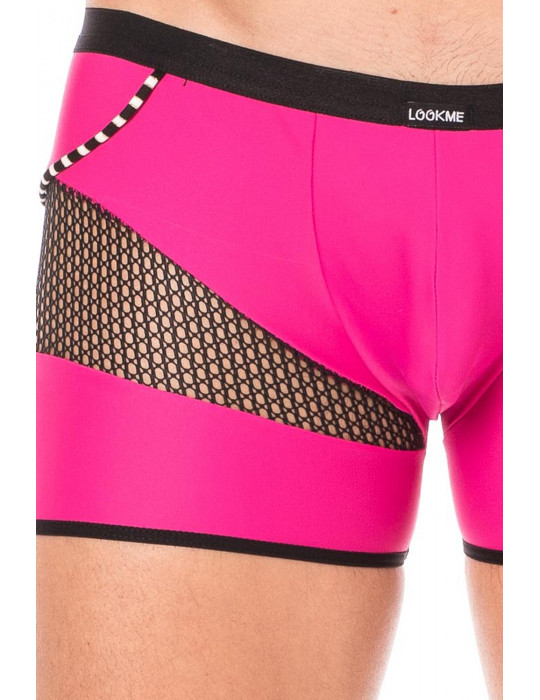 Boxer magenta filet et corde - LM2004-67MAG