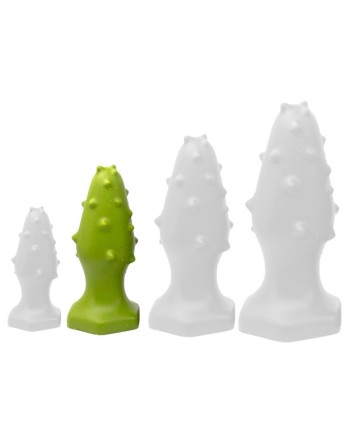 Plug silicone Monster Spike M 12 x 4.5cm Vert