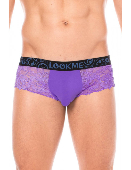 Mini-Pant violet en dentelle délicate - LM2006-68PUR