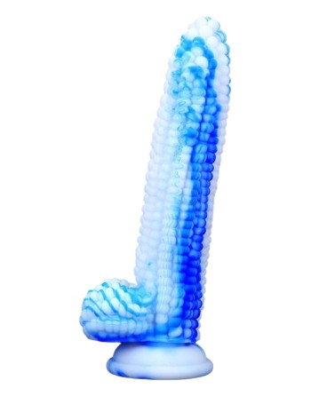 Gode Corn 16 x 4cm Bleu-Blanc