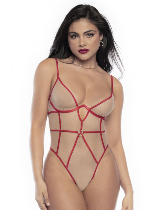 Body String chair et rouge  - MAL8817RED