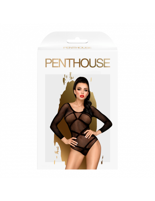 Body fantaisie noir manches longues High on love - PH0118BLK