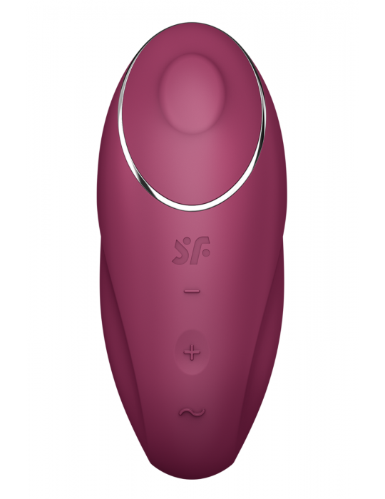 Vibromasseur à poser, stimulateur clitoridien rouge Tap  Climax 1 Satisfyer - CC597858