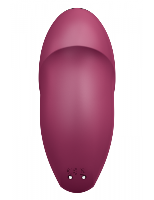 Vibromasseur à poser, stimulateur clitoridien rouge Tap  Climax 1 Satisfyer - CC597858