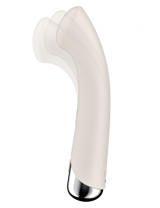 Vibromasseur point G tête rotative blanc USB Spinning g-spot 1 Satisfyer - CC597857