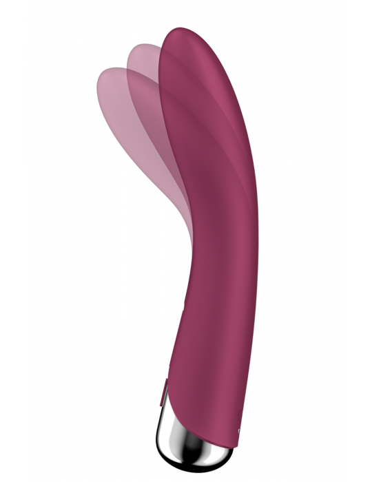 Vibromasseur USB tête rotative point G rouge Spinning Vibe 1 Satisfyer - CC597855