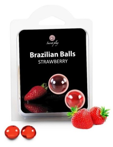 Boules de massage BRAZILIAN BALLS Fraise