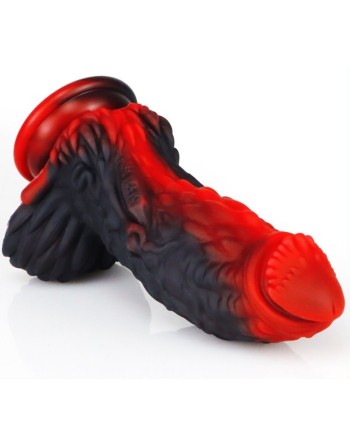 Gode Dragon Yong 15 x 5.5cm Noir-Rouge