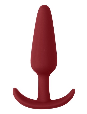 Plug en silicone Slim Butt 7.5 x 2cm Rouge