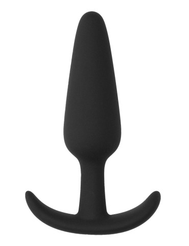 Plug en silicone Slim Butt 7.5 x 2cm Noir