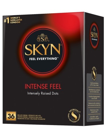 Préservatifs perlés sans latex Skyn Intense Feel x36