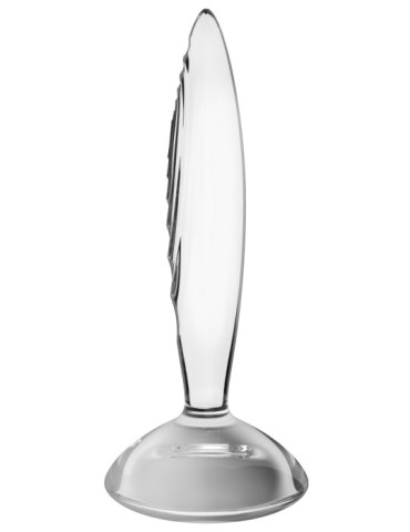 Plug en verre Sparkling Crystal 16 x 3.5cm Transparent