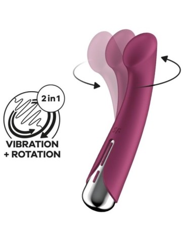 Vibromasseur Point G Spinning G-Spot 1 - 11 x 3.5cm Framboise