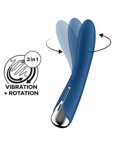 Stimulateur Spinning Vibe 1 - 11 x 3cm Bleu