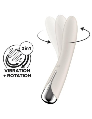 Stimulateur Spinning Vibe 1 - 11 x 3cm Crème