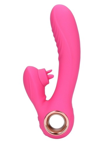 Vibro Rabbit Tongue Flicker 19 cm Rose