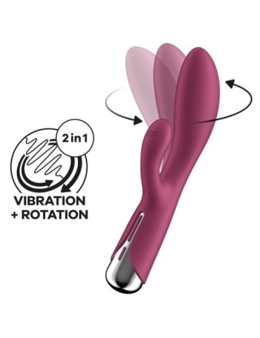 Vibro Rabbit Spinning Rabbit 1 11 x 3.5cm Framboise