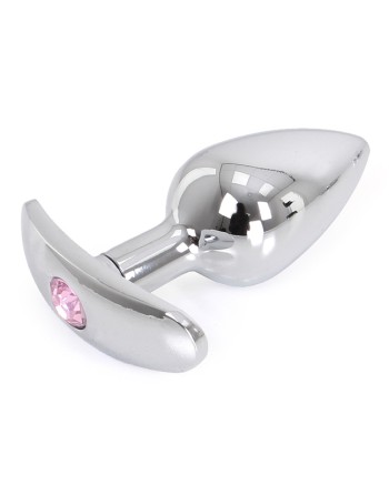 Plug Bijou Anal avec base arrondie Curve 6 x 2.8 cm - Bijou Rose