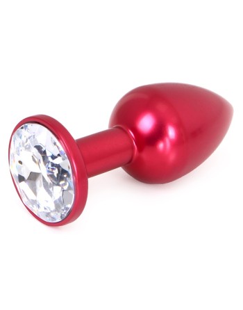 Plug Bijou Anal Alu Gem Light 6 x 2.8 cm Rouge