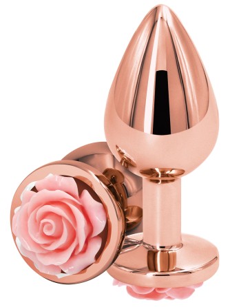 Plug Bijou Rear M 7 x 3.4cm Rose-Rose