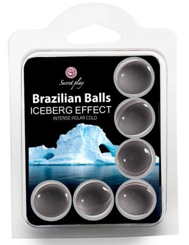 Pack de 6 Boules de massage Brazilian Balls Effet Iceberg