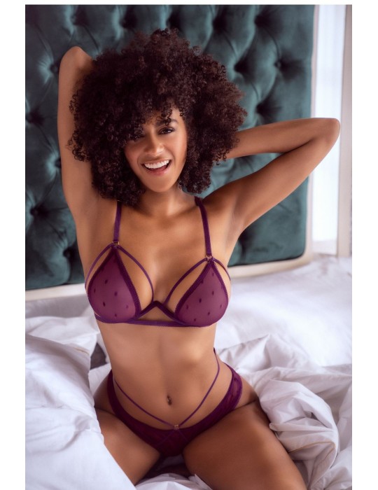 Ensemble 2 pièces couleur bordeaux - MAL8870WINE