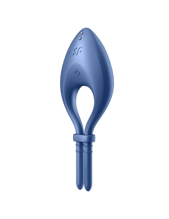 Cockring vibrant connecté USB bleu Bullseye Satisfyer - CC597798