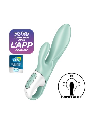 Vibromasseur rabbit gonflant connecté, USB Air Pump Bunny 5 Satisfyer - CC597801