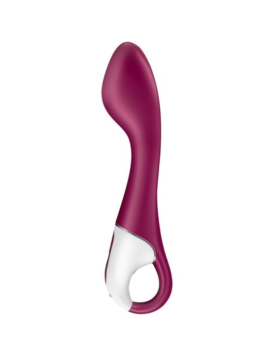 Vibromasseur point G chauffant connecté USB rouge Hot Spot Satisfyer - CC597782