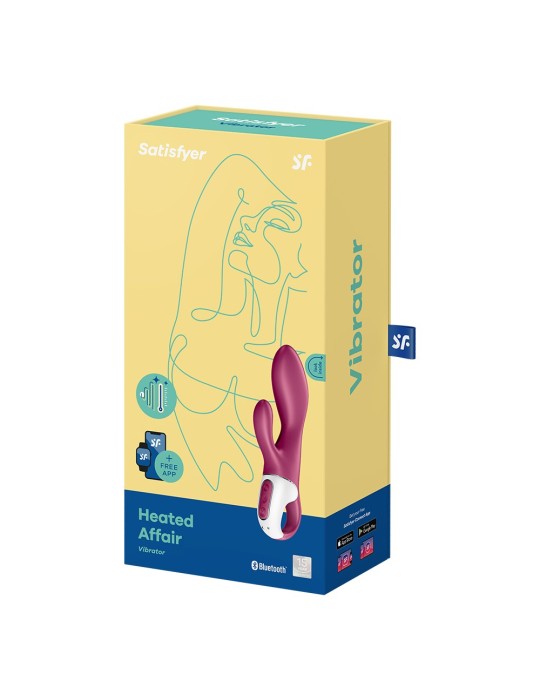 Rabbit chauffant connecté USB rouge Heated Affair Satisfyer - CC597783