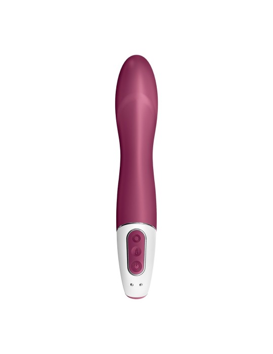 Vibromasseur chauffant connecté USB rouge Big Heat Satisfyer - CC597784