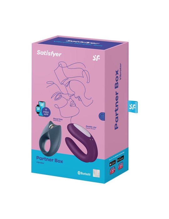 Coffret 2 sextoys connectés Partner Box 2 Satisfyer - CC597769