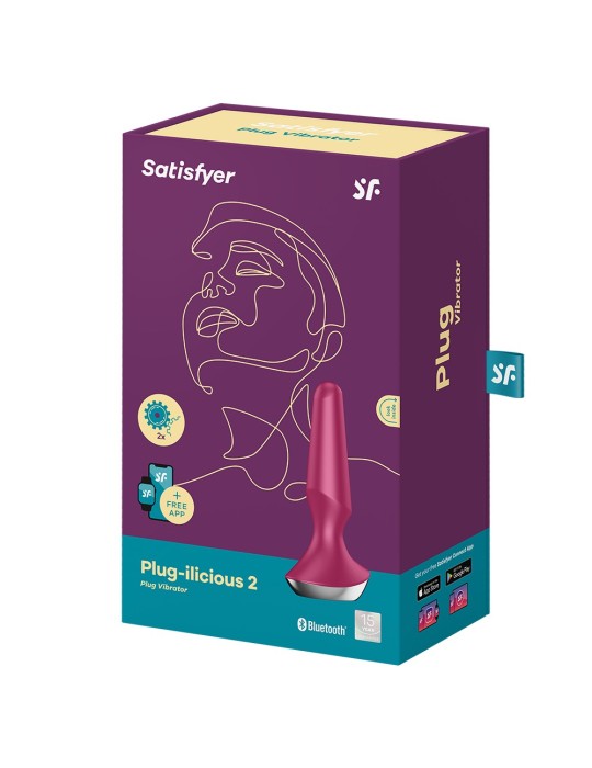 Plug anal vibrant connecté USB ilicious 2 Berry Satisfyer - CC597276