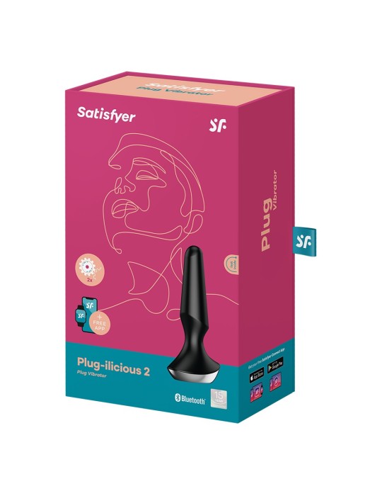 Plug anal vibrant connecté USB ilicious 2 Noir Satisfyer - CC597283