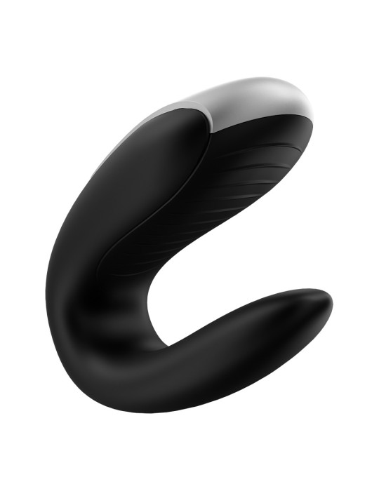 Sextoy de couple vibrant USB connecté Double Fun noir - CC5972560010