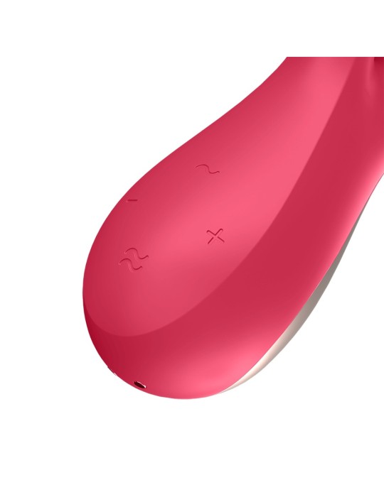 Vibromasseur rabbit rouge connecté Mono Flex Satisfyer - CC5972440050