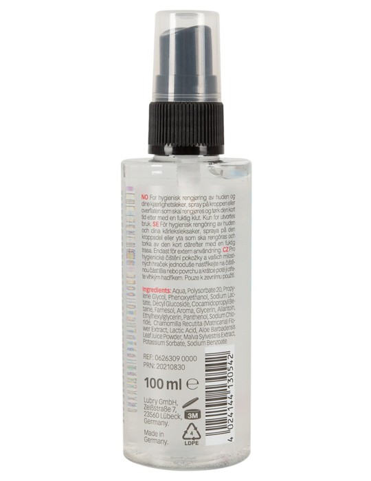 Nettoyant 2 en 1 Corps et sextoys sans alcool 100 ml - R626309