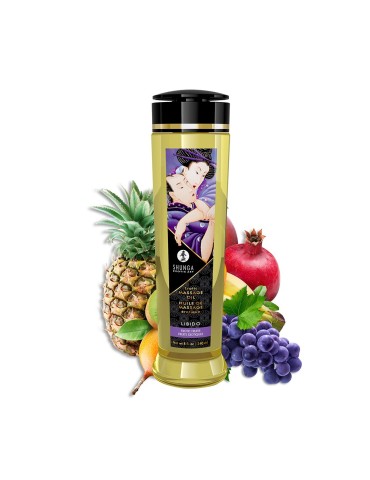 Huile de massage aphrodisiaque Fruits Exotiques 240ml - CC2027