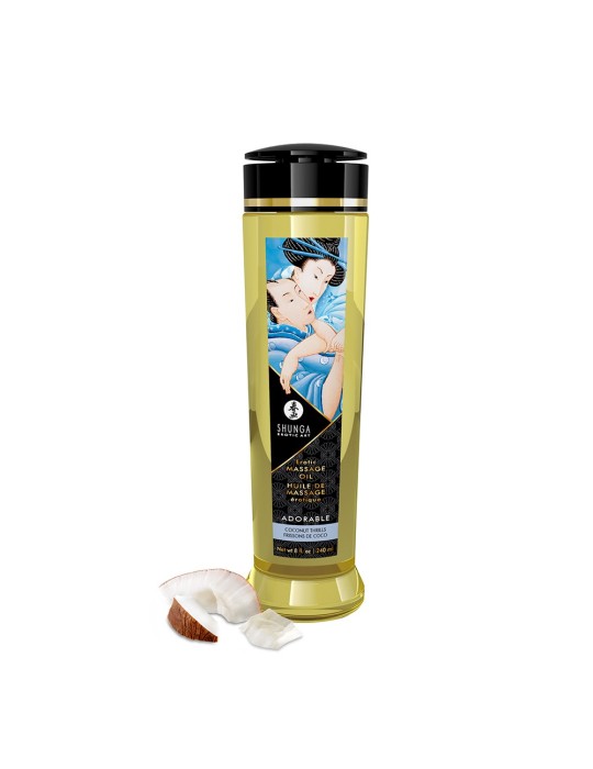 Huile de massage frissons de coco aphrodisiaque 240ml - CC1210