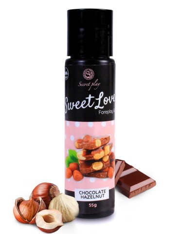 2 en 1 Gel de massage et lubrifiant chocolat noisette 100% comestible - SP6737