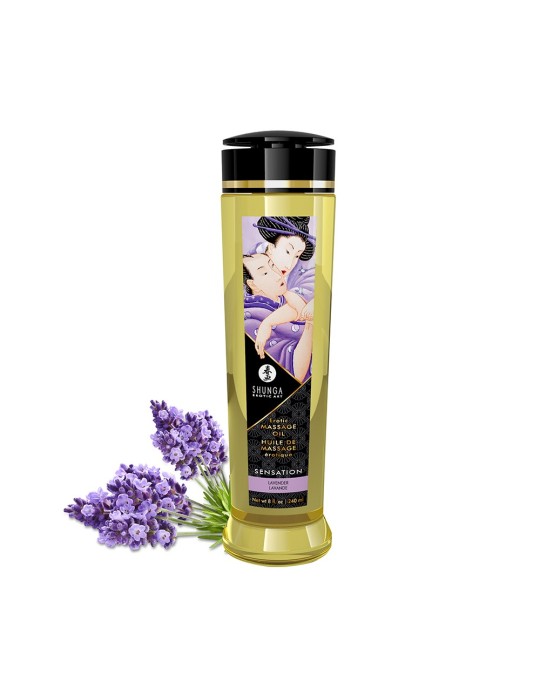 Huile de massage Sensation lavande aphrodisiaque 240ml - CC1206