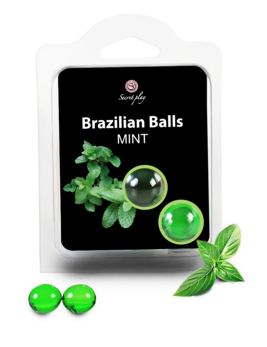 Boules de massage Brésiliennes menthe - BZ3858