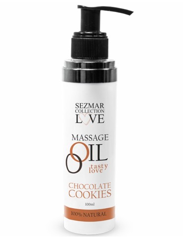 Huile de massage comestible cookie chocolat 100ml - SEZ002A