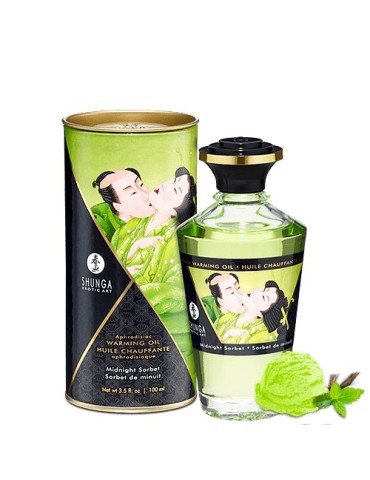 Huile chauffante sorbet de minuit melon comestible 100ml - CC812012