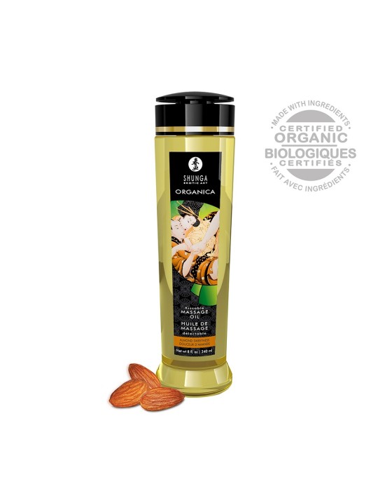 Huile de massage aphrodisiaque bio douceur d'amande 240ml - CC1312