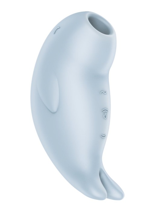 Stimulateur de clitoris vibration et air pulsé USB bleu Seal You Soon Satisfyer - CC597851